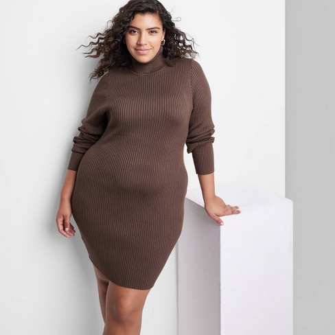 Plus size bodycon hot sale sweater dress