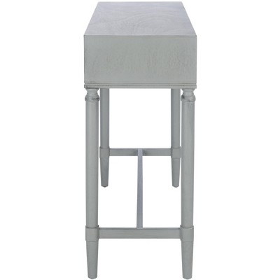 Aliyah Distressed Grey 40" Wood Console Table with Storage