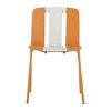4-Piece Minimalist Patio Chair Set with Sturdy Metal Legs, Indoor Outdoor Armless Chairs for Porch, Garden or Balcony-The Pop Home - 4 of 4
