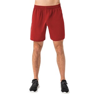 Anna-Kaci Active Men's Elastic Waist Athletic Shorts with Above-Knee Length and Relaxed Fit Design - 1 of 4