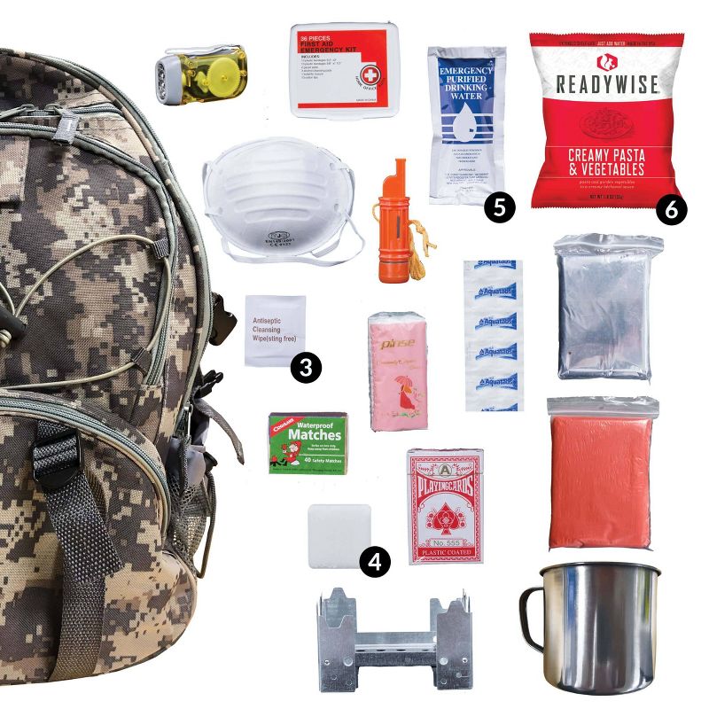 Wise Food 5 Day Survival Back Pack - Camo - 11lbs, 1 of 13