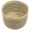 Northlight Set of 3 Twisted Weave and Zig Zag Sewn Seagrass Storage Baskets 16.5" - 3 of 4