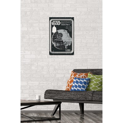 Trends International Star Wars: New Vintage - Death Star II Unframed Wall Poster Print White Mounts Bundle 14.725" x 22.375"