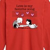 Boys' - Peanuts - Lucy And Schroeder Valentine's Piano Long Sleeve Graphic T-Shirt - 2 of 4
