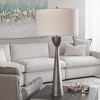 Uttermost Waller Table Lamp – Handcrafted Cast Aluminum, Old Iron Finish, 35.5” Tall, White Drum Shade - 2 of 4