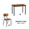 KTMBDW 5-Piece Kitchen Dining Table Set, Wood Tabletop & Heavy-Duty Metel Frame, Rectangle Dinette with 4 Chairs for Dining Room - 4 of 4