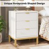 MAYEERTY Modern Nightstand, 25.8" Tall Bedside Table with 3 Drawers - 4 of 4