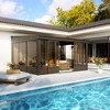 Mondawe 12x14 ft. Wall Mounted All-Season Permanent Outdoor Patio Gazebo Sunroom with Side Door and Detachable Windows - 3 of 4
