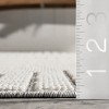 Nuloom Klara Geometric 8x10 Indoor/Outdoor Area Rug for Living Room Patio Deck Front Porch Kitchen, Light Grey/Ivory - 3 of 4