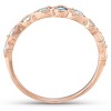 Pompeii3 1/3Ct Diamond Wedding Ring Womens Stackable 14k Rose Gold Anniversary Band - 3 of 4
