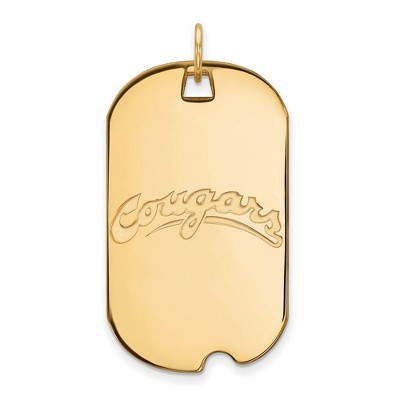 Black Bow Jewelry 14k Yellow Gold Washington State Cougars NCAA Large Pendant