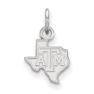 Black Bow Jewelry Sterling Silver Texas A&M Aggies NCAA Extra Small Pendant - 1 of 3