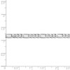Black Bow Jewelry 4mm, 14k White Gold, Flat Figaro Chain Bracelet - 4 of 4