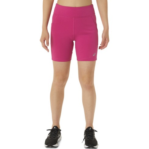 asics pink shorts