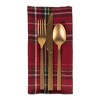 Design Imports  Christmas Plaid Napkin Set 6 Piece, Red Tartan, 20X20" - 4 of 4