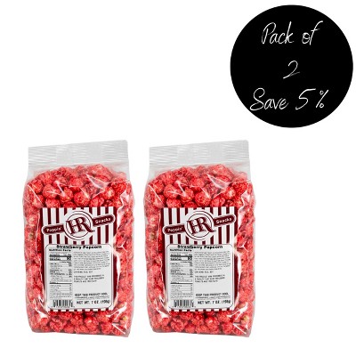 HR Poppin' Snacks 7 oz Strawberry Popcorn - Pack of 2