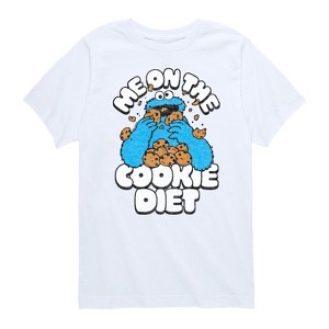 Boys' - Sesame Street - Cookie Diet Short Sleeve Graphic T-Shirt - 1 of 4