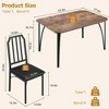 homfan Dining Room Table Set for 4, Kitchen 1 Table + 4 Chairs, Table and Chairs, Dining Table with Chairs, for Kitchen, Dining Room, Apartment - 4 of 4