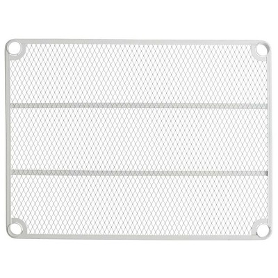 MeshWorks 3-Tier Adjustable White Metal Utility Shelving Unit
