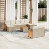 vidaXL Garden Sofa Set Beige - 2 of 4