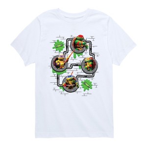 Boys' - Teenage Mutant Ninja Turtles - Battle Tycoon Sewer Short Sleeve Graphic T-Shirt - 1 of 4