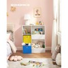 SONGMICS Toy Storage Organizer, with Compartments, Shelves and Fabric Bins, for Kids Room, Playroom, White - 2 of 4