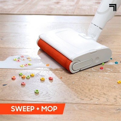 Sharper Image Combo Clean Sweep 02, Cordless Power Broom & Mop White (missing charge)