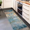 Washable Modern Abstract Rug Non Slip Low Pile Rug Soft Throw Floor Cover Foldable Indoor Carpet for Living Room Bedroom Playroom Nursery - 3 of 4