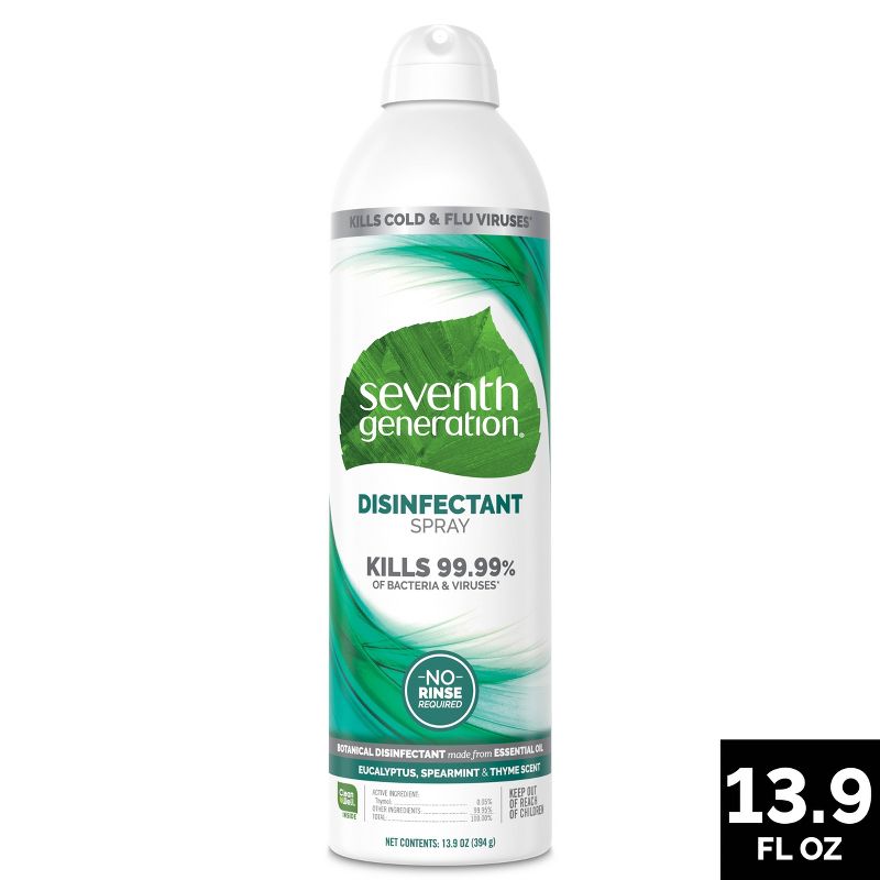 Seventh Generation Disinfectant Spray Eucalyptus &#38; Spearmint - 13.9oz, 1 of 10