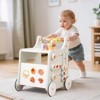 Infans Wooden Baby Walker Ice Cream Cart Toy with Sweet Accessories & Smooth Wheels - 3 of 4