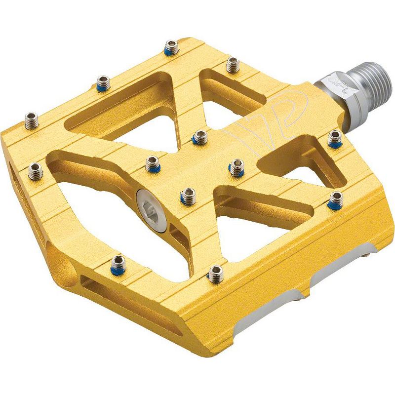 VP Components VP-001 All Purpose Pedals 9/16" Chromoly Axle Aluminum Body Gold, 1 of 2