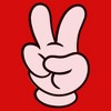 Girls Mickey & Friends Peace Sign Gloves T Shirt - 2 of 4
