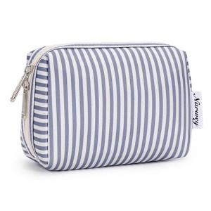 Narwey Small Striped Makeup Bag for Purse Mini Cosmetic Bag - 1 of 3