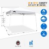EAGLE PEAK Slant Leg Pop-up Canopy Tent Easy One Person Setup Instant Outdoor Beach Canopy Folding Portable Sports Shelter - 3 of 4