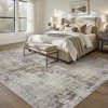 MontVoo Modern Abstract Non-Slip Washable Rug Gray 9'x12' - 2 of 4