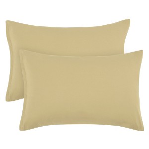 PiccoCasa Zippered 100% Brushed Microfiber Polyester Soft Pillowcases 2 Pcs - 1 of 4