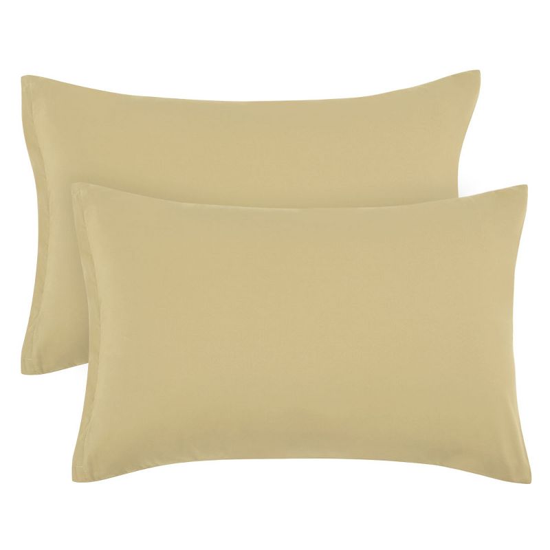 PiccoCasa Zippered 100% Brushed Microfiber Polyester Soft Pillowcases 2 Pcs, 1 of 6