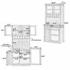 Bella Depot 74.8'' Tall Kitchen Pantry Storage Cabinet Freestanding Buffet with Hutch - 4 of 4