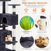 FONTOI 54 Inch Multi-Functional Cat Tree Indoor Large Cat Climbing Frame with Hanging Ball Scratching Post, Cat Furniture, Beige, 19.7"* 19.7"*54" - 4 of 4