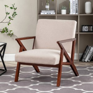 Breighton Home Take a Seat Cliff Mid-Century Modern Accent Lounge Armchair - 1 of 4