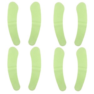 Unique Bargains 4pair Toilet Seat Cover Pad Bathroom Warm Toilet Seat Cushion Washable Reusable - 1 of 4