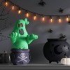 11" Animated Plush Cauldron Ghost Halloween Decorative Prop Green - Hyde and EEK! Boutique™ - 2 of 3