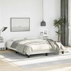 Bed Frame White Faux leather, Plywood, Engineered wood Full - 4 of 4