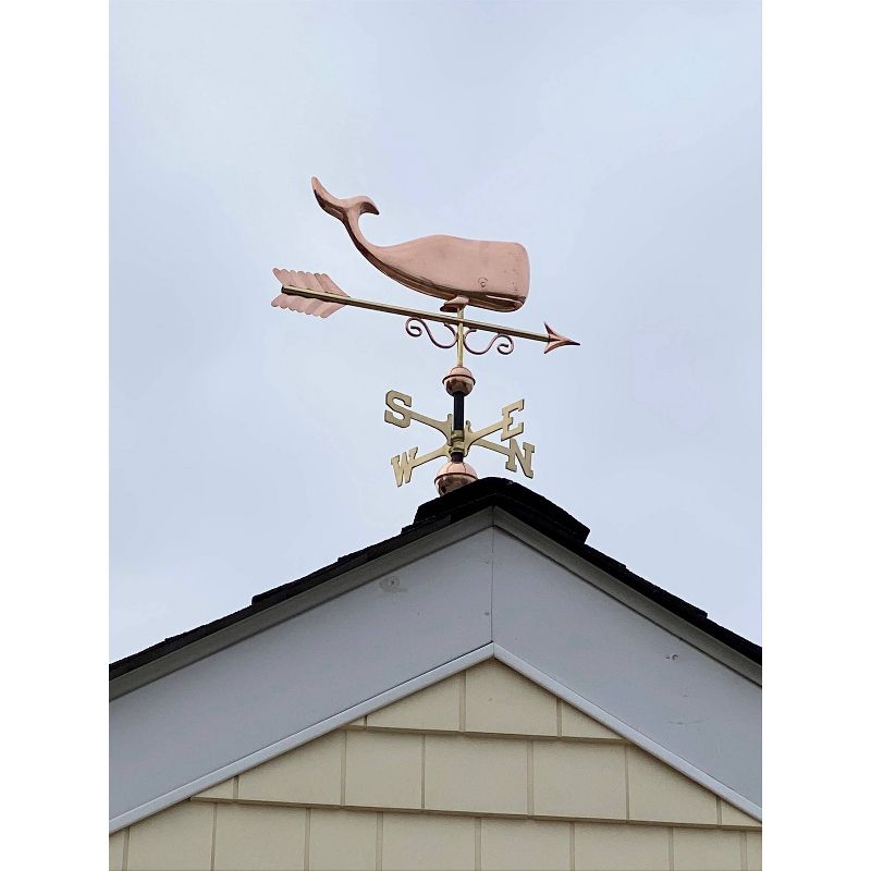Save the Whales Pure Copper Weathervane- Good Directions, 3 of 5