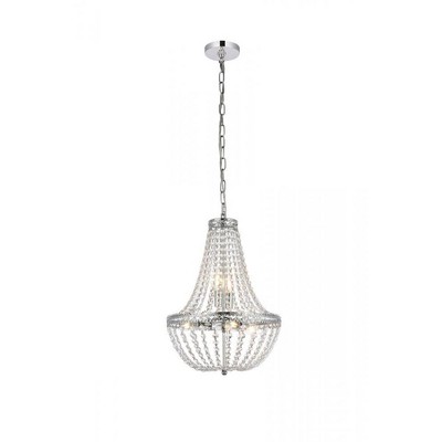 Elegant Lighting Valeria 14 inch pendant in chrome