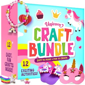 Dan&Darci Unicorn Crafts Kit for Girls - Gift for Kids, Birthday Christas Gifts - 12 Projects - 1 of 4