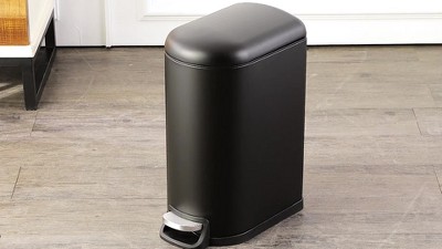 Steel Step On Trash Can - 10.6 Gallons