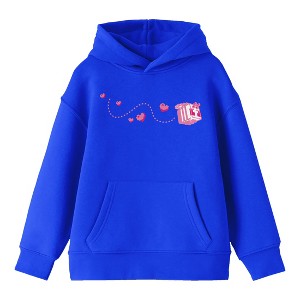 Minecraft Block Butterfly Flying Youth Royal Blue Graphic Hoodie - 1 of 3