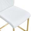 PAGED Modern Dining Chairs with Faux Leather Padded Seat Dining Room Chairs with Metal Legs for Living Room, Kitchen - 4 of 4