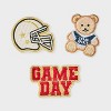 Helmet Teddy Bear Game Day Patch Set 3pc - Universal Thread™ Multicolor - 2 of 2